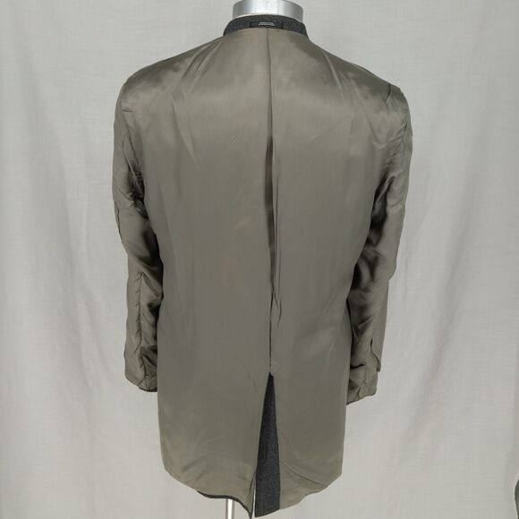 Hart Schaffner Marx Sport Coat Mens 44L Gray Wool Tweed Comfort Jacket Lined Vtg - Picture 13 of 16